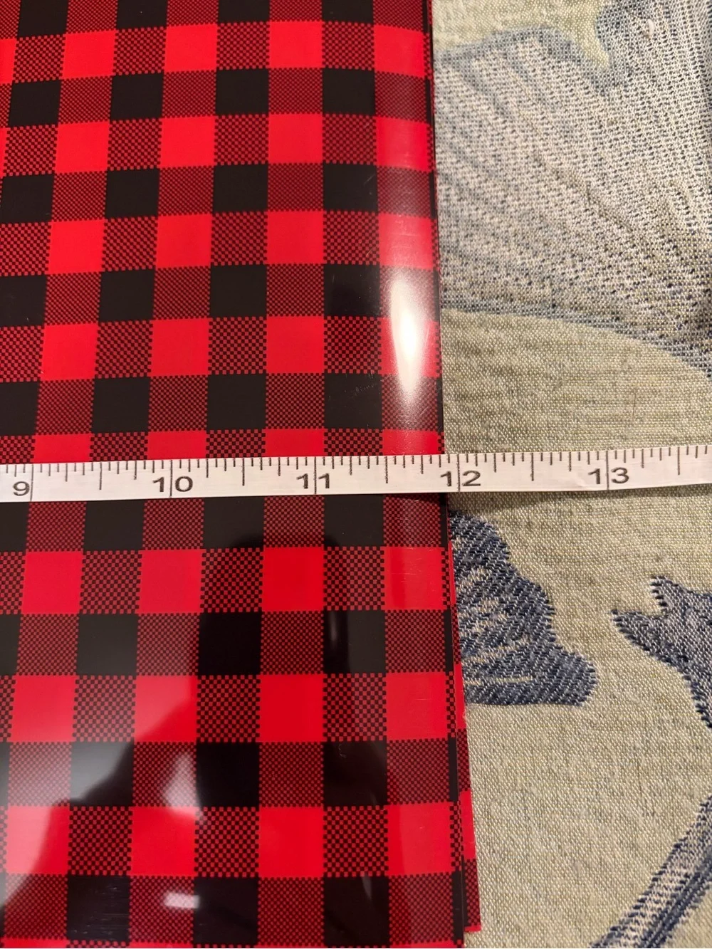 Buffalo Plaid HTV Heat Transfer Vinyl 12x10 Iron On Sheets Lot of 10